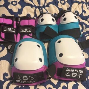 Women's Protective Gear Set - Pink and Blue